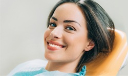 woman in dental chair