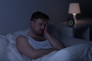 Man unable to sleep